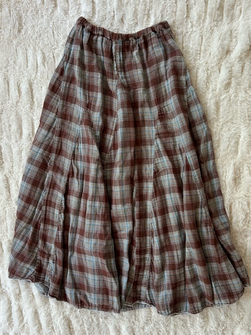 CP Shades Cotton Flannel Maxi Skirt